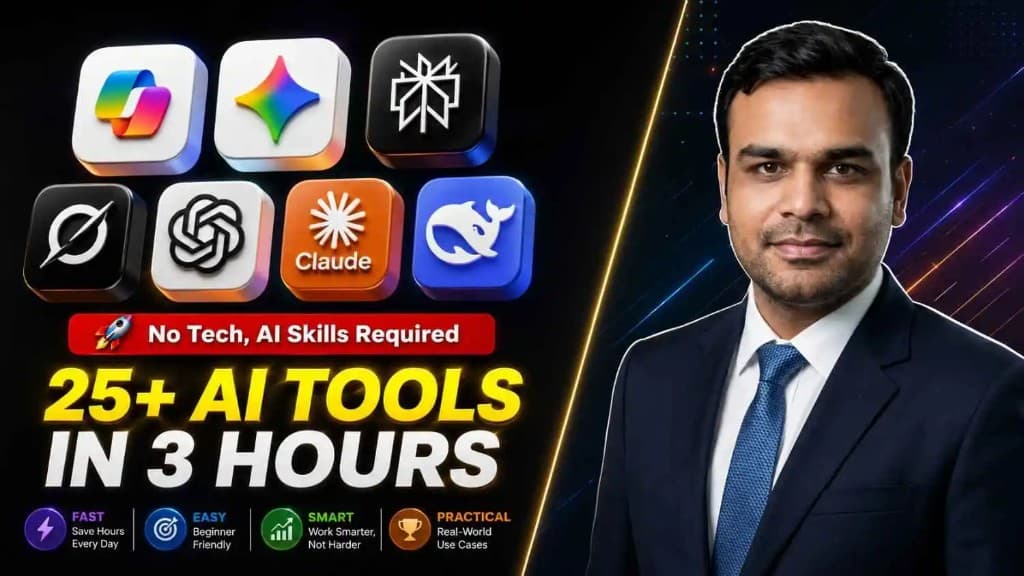 25+ AI Tools in 3 Hours workshop