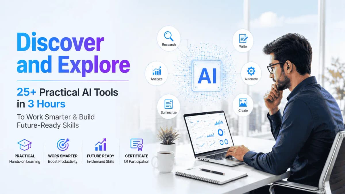 Discover and explore multiple practical AI tools in 3 hours